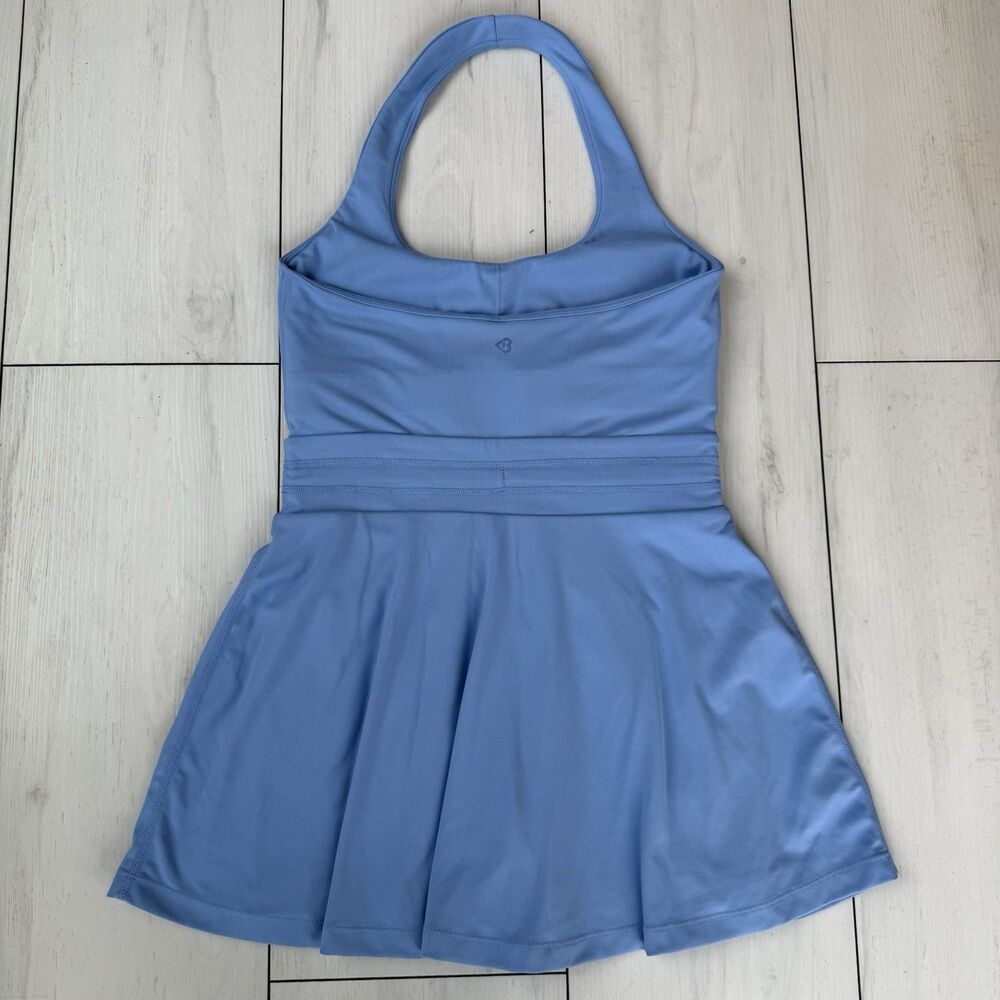 Blogilates Women's Small Game Set Match Halter Active Dress - Steel Blue - Picture 8 of 13